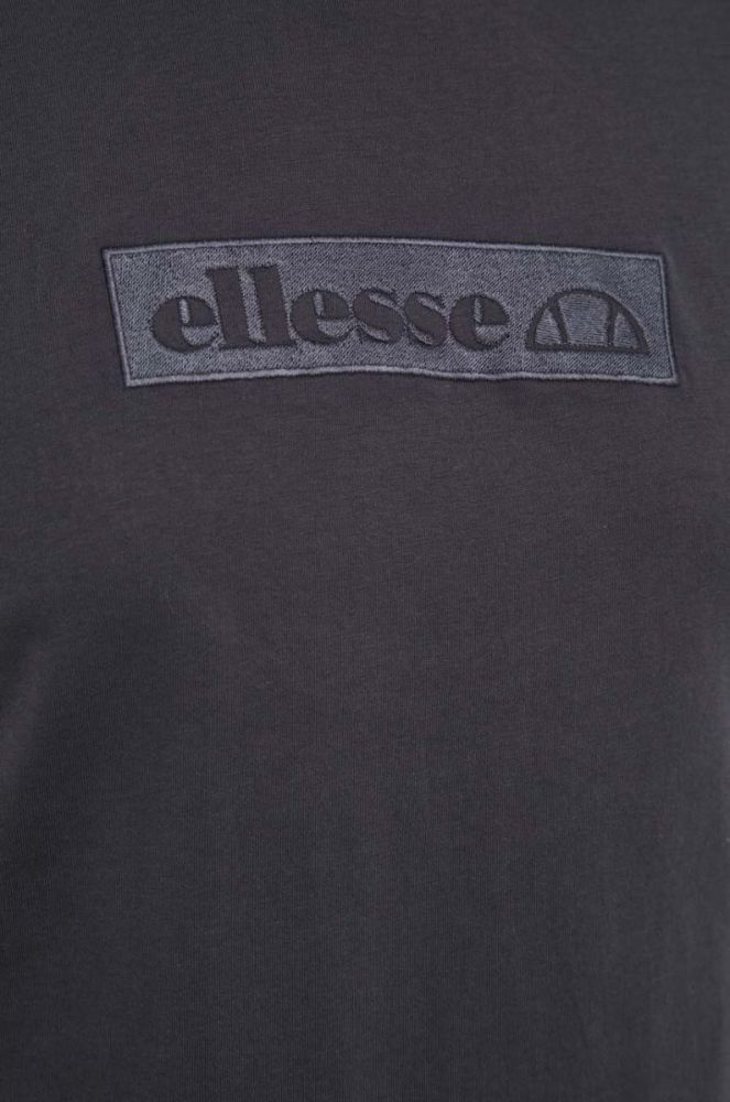 Бавовняна футболка Ellesse колір сірий з аплікацією SHR17561-BLACK фото 5