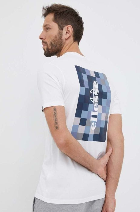 Бавовняна футболка Ellesse колір білий з принтом SHR17632-WHITE (3235062)