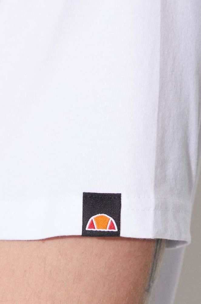 Бавовняна футболка Ellesse колір білий з принтом SHR17638-BEIGE фото 6