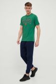 Бавовняна футболка Ellesse колір зелений з принтом (3221457)