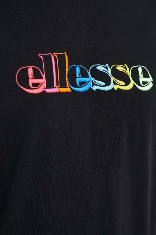 Бавовняна футболка Ellesse колір чорний з аплікацією SHR17642-BLACK фото 5