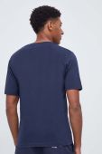 Бавовняна футболка Peak Performance колір синій однотонний