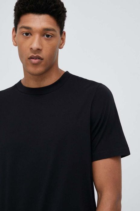 Бавовняна футболка Peak Performance колір чорний однотонний