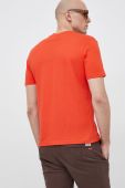 Бавовняна футболка North Sails чоловічий колір помаранчевий з принтом