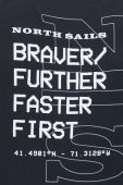 Бавовняна футболка North Sails колір чорний з принтом (3134072)