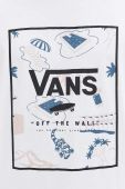 Бавовняна футболка Vans колір білий з принтом (3249204)