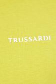 Бавовняна футболка Trussardi колір жовтий з принтом