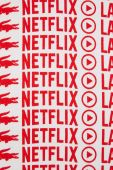 Бавовняна футболка Lacoste x Netflix колір білий візерунок