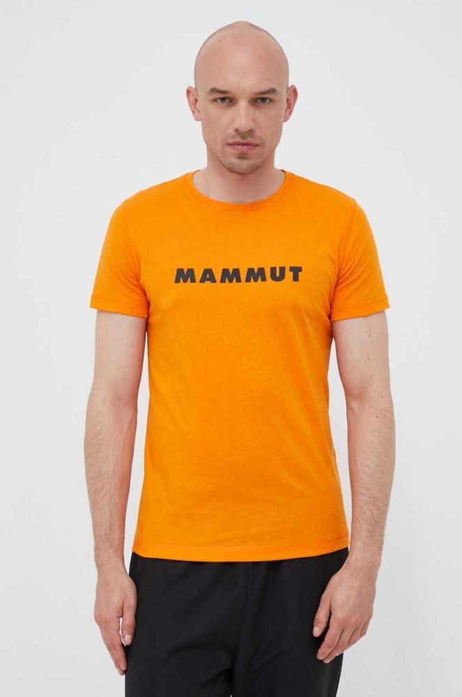 Спортивна футболка Mammut Core Logo колір помаранчевий з принтом фото 4
