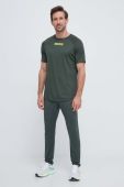 Тренувальна футболка Hummel Topaz колір зелений з принтом