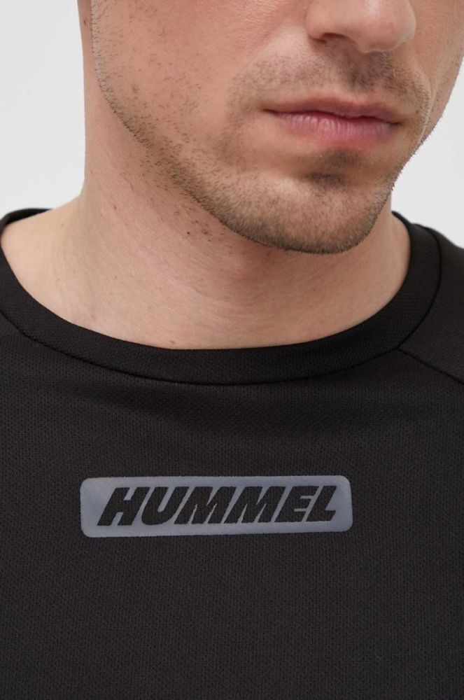 Тренувальна футболка Hummel Topaz колір чорний з принтом фото 5