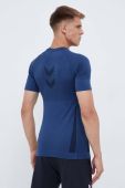 Тренувальна футболка Hummel Mike колір синій з принтом