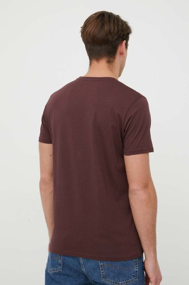 Бавовняна футболка Alpha Industries колір бордовий з принтом 100501.21-DeepMaroon фото 3