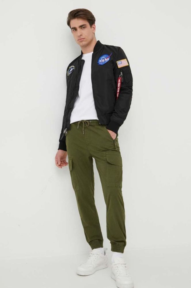 Бавовняна футболка Alpha Industries колір білий з принтом 188505.09-White фото 2
