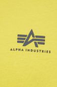 Бавовняна футболка Alpha Industries колір жовтий з принтом 188505.465-EmpireYell