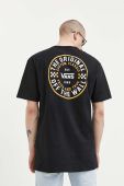 Бавовняна футболка Vans колір чорний з принтом (3210404)