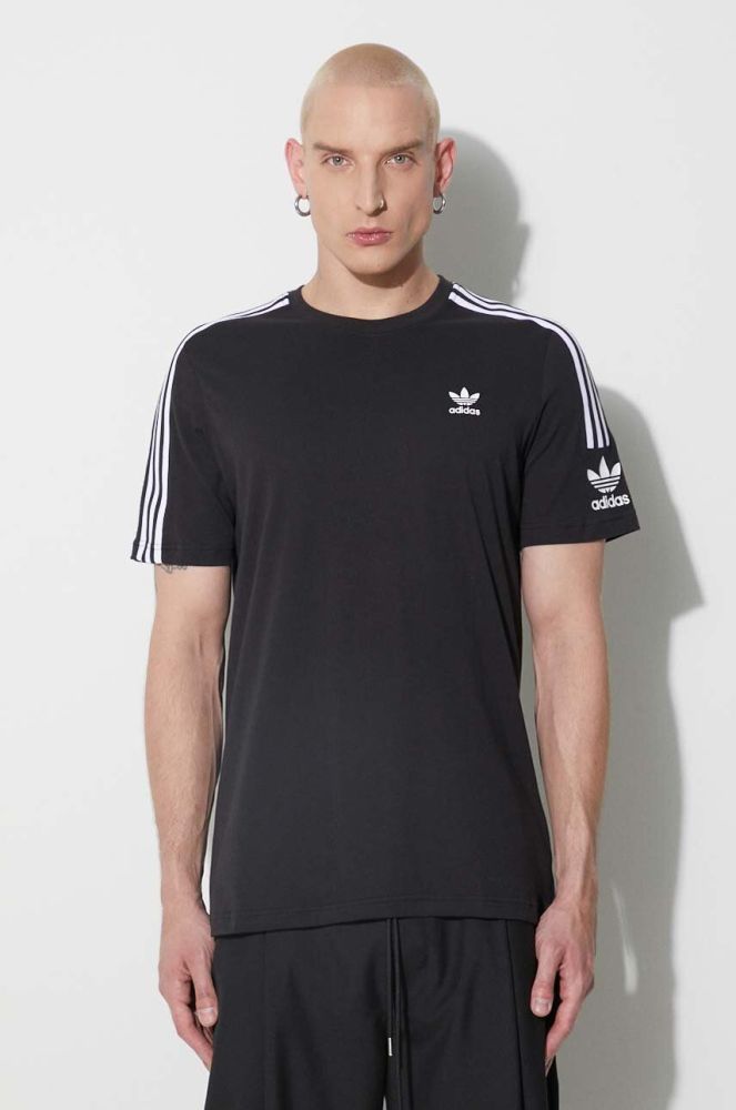 Бавовняна футболка adidas Originals колір чорний з аплікацією IA6344-BLACK