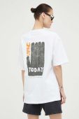Бавовняна футболка Samsoe Samsoe колір білий з принтом (3264528)