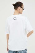 Бавовняна футболка Samsoe Samsoe колір білий з принтом (3264522)