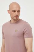 Бавовняна футболка Lyle & Scott колір рожевий однотонний (3255197)