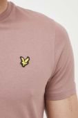 Бавовняна футболка Lyle & Scott колір рожевий однотонний (3255197)