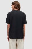 Бавовняна футболка AllSaints колір чорний однотонний