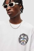 Бавовняна футболка AllSaints колір білий з принтом (3258573)