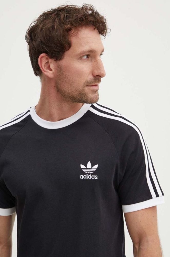 Бавовняна футболка adidas Originals колір чорний візерунок IA4845-BLACK фото 4