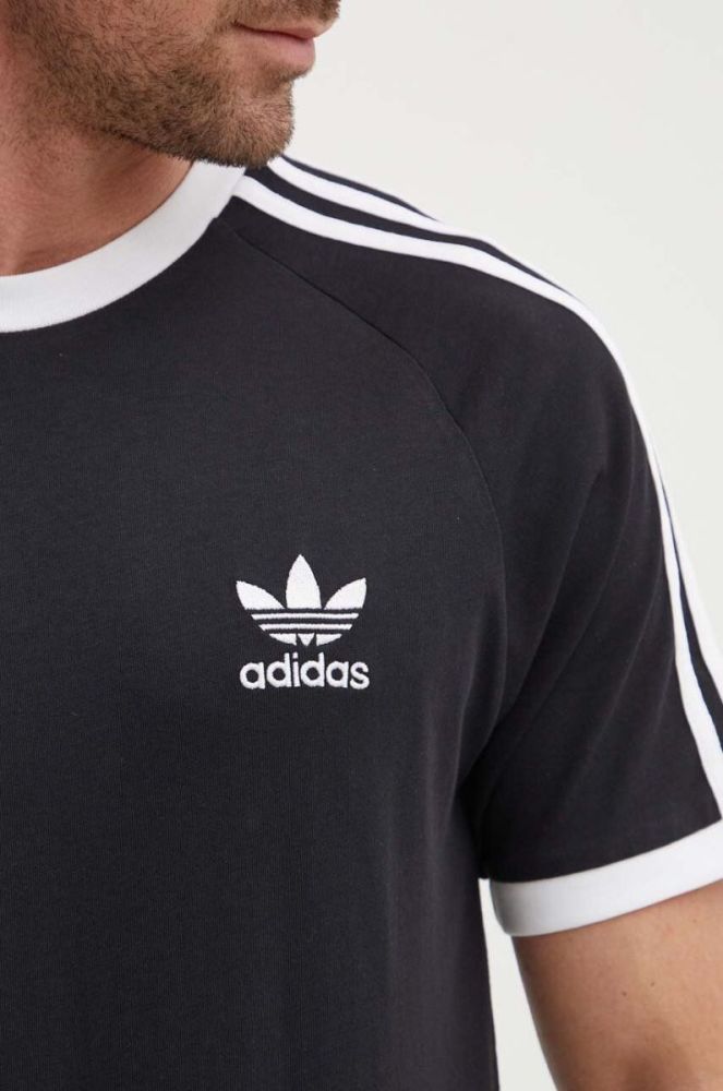 Бавовняна футболка adidas Originals колір чорний візерунок IA4845-BLACK фото 5