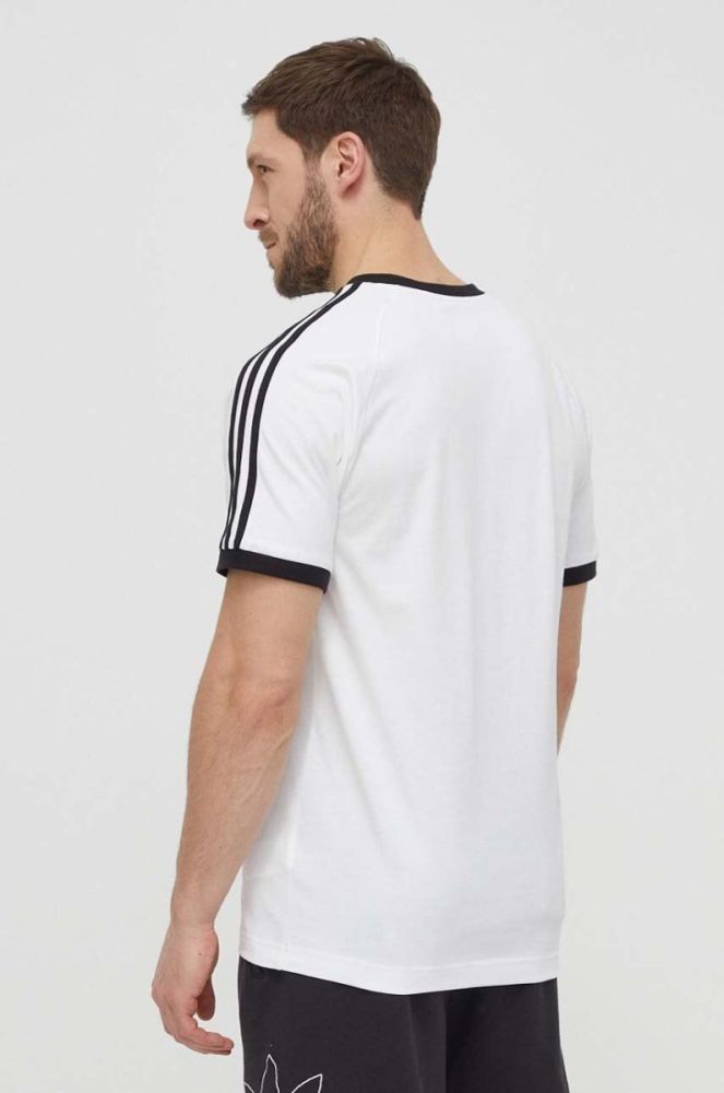 Бавовняна футболка adidas Originals 3-Stripes колір білий візерунок IA4846-white фото 3