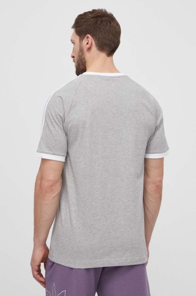 Бавовняна футболка adidas Originals чоловіча колір сірий візерунок IA4848-grey фото 3