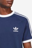 Бавовняна футболка adidas Originals Adicolor Classics 3-Stripes колір синій візерунок IA4850-navy