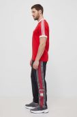 Бавовняна футболка adidas Originals Adicolor Classics 3-Stripes колір червоний візерунок IA4852-red