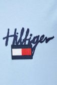 Бавовняна футболка Tommy Hilfiger з аплікацією колір блакитний (3286535)