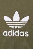 Бавовняна футболка adidas Originals колір зелений з аплікацією (3307247)
