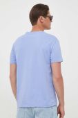Бавовняна футболка Polo Ralph Lauren однотонний колір блакитний (3311275)