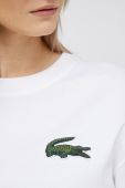 Бавовняна футболка Lacoste колір білий однотонний