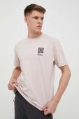 Бавовняна футболка Jack Wolfskin 10 колір рожевий з принтом