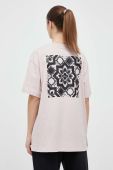 Бавовняна футболка Jack Wolfskin 10 колір рожевий з принтом