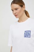 Бавовняна футболка Samsoe Samsoe колір білий з принтом (3029584)