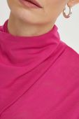 Блузка Gestuz жіноча колір рожевий однотонна (3687246)