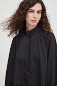 Блузка Bruuns Bazaar жіноча колір чорний однотонна (3657834)