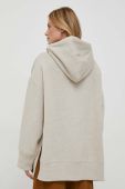 Кофта Polo Ralph Lauren жіноча колір бежевий з капюшоном меланж