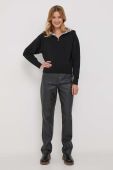 Светр Dkny жіночий колір чорний теплий гольф