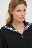 Светр Dkny жіночий колір чорний теплий гольф