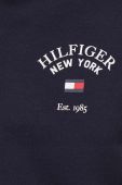 Кофта Tommy Hilfiger чоловіча колір синій з капюшоном з принтом (3693574)