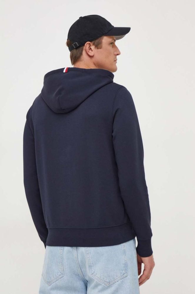 Кофта Tommy Hilfiger чоловіча колір синій з капюшоном однотонна (3693599) фото 3