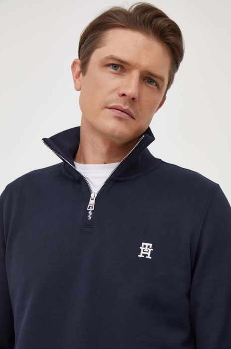 Кофта Tommy Hilfiger колір синій однотонна