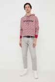 Кофта Tommy Hilfiger чоловіча колір бордовий з капюшоном візерунок (3681710)