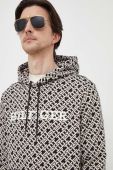 Кофта Tommy Hilfiger чоловіча колір чорний з капюшоном візерунок (3681705)